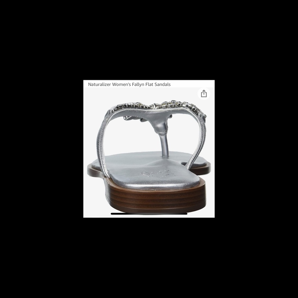 SOLD NOT FOR SALE Naturalizer Fallyn silver strap & clear rhinestone - Picture 3 of 11
